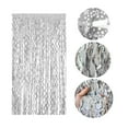 thumbnail image 4 of Metallic Tinsel Foil Fringe Curtain Photo Booth Backdrop Wall Decoration,Foil Fringe Backdrop Curtains,Tinsel Streamers Birthday Party Decorations,Fringe Backdrop for Graduation,Disco Party, 4 of 6