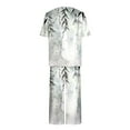 thumbnail image 6 of Haivin Pajama Set for Women, Fashion Print Casual with Round Neck Short Sleeve and Capri Pants, for Sleep and Lounge, 6 of 7