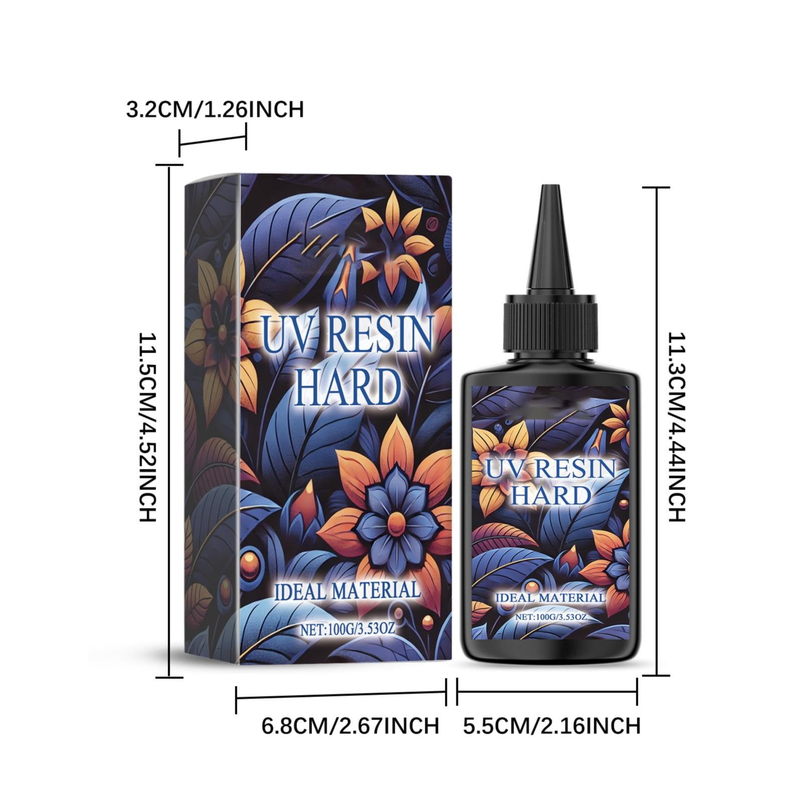 Bottle Glue Shaker High Transparency Resin Adhesive High Transparency Resin Drop Adhesive DIY Handmade Crafts Quick Drying 100ml