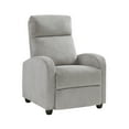 thumbnail image 2 of Nmkwnr Soft Corduroy Recliner Chair with Wood Frame, Upholstered Accent Chair for Office, Bedroom, Living Room, Light Gray, 2 of 8