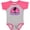 Baseball Heather and Hot Pink, variant on Inktastic San Diego California Beach Souvenir Girls Baby Bodysuit