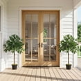 thumbnail image 2 of Outsunny 3FT Artificial Laurel Tree Set of 2, Lifelike Potted Fake Plant, 2 of 10