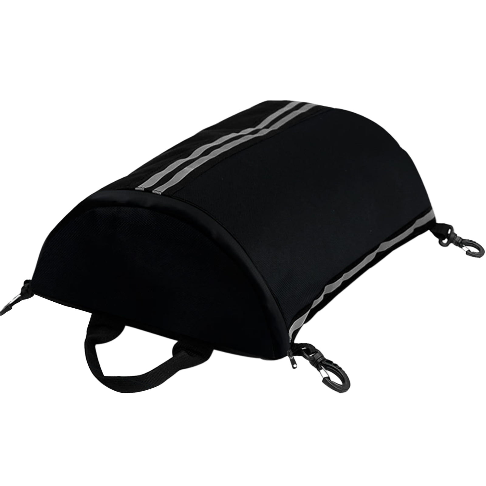 Kayak Deck Bag SUPs Deck Zippered Pouch Bag with Hooks Oxford Cloth Kayak Dry Bag Deck Bag for Kayaks, Black