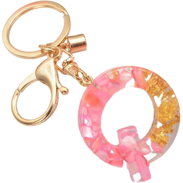 Letter Keychain,26 Letters A-Z Decorative Letter Keychain,Name Keychain for Women Girls Men Teenager Gift
