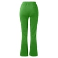 thumbnail image 4 of RYRJJ Women's Yoga Dress Pants Stretchy Work Slacks Business Casual Straight-Leg Bootcut Pull on Trousers(Z-Green,XXL), 4 of 5