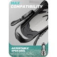 thumbnail image 4 of Swim Fins Travel Size Short Blade, Snorkeling Fins with Adjustable Buckles for Adult Men Women Kids Diving Flippers, 4 of 8