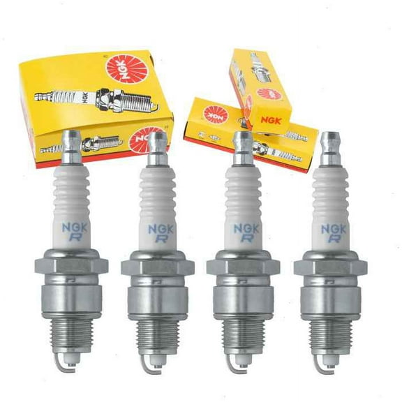4 pc NGK 2633 Standard Spark Plugs for 3268 94701-00292 94703-00292 98076-56917 99000-79C42-004 W20FPR-U10 W20FPR-UL10 Ignition Wire Secondary