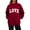 Wine-graphic tees for women, variant on FNFYFH Mock Neck Sweatshirt for Women Love Letter Print Graphic Sweatshirts Oversized Valentines Pullover Tops with Pockets