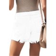 thumbnail image 3 of Pantalones cortos de mezclilla, blancos, casuales, de verano, para mujer XL, 3 of 4