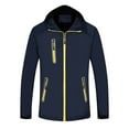 thumbnail image 1 of Timegard Veste de Randonnée pour Femmes Fermeture Éclair Manches Longues Imperméable avec Capuche Veste de Ski Extérieure Coupe-Vent, 1 of 8