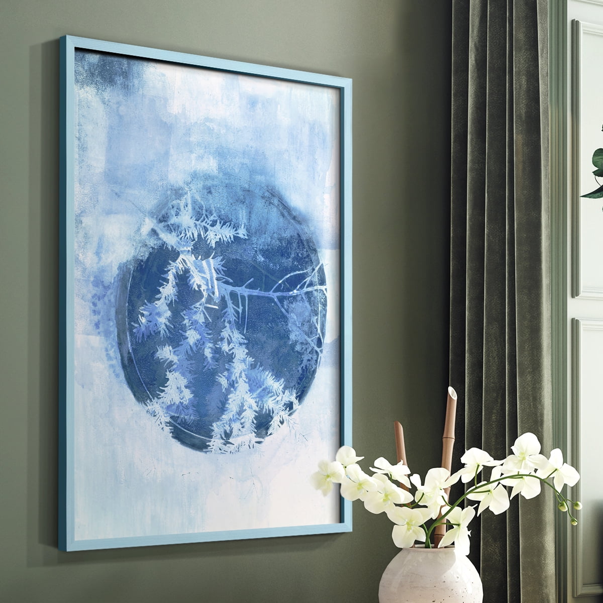 Winter Sky Framed Print - Solid Wood in Single Picture Frame Solid Wood 2 Framed Print