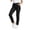 Black, variant on Women's High Waisted Stretchy Ankle Pants, Straight Leg Pull on Yoga Work Trousers with Pockets, Casual Daily Wear or Office, Breathable and Comfortable White XL