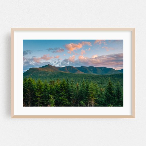 New Hampshire Mountain Sunset Forest Poster Unframed Paper Print