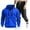 Blue, variant on VBVC No Boundarie Men's Oversized 2 Piece Cargo Set,Quarter Zip Sweatshirt and Jogger Pants Set,Fall Winter Stand Collar Outfit For Men,Brown,Size XXXL