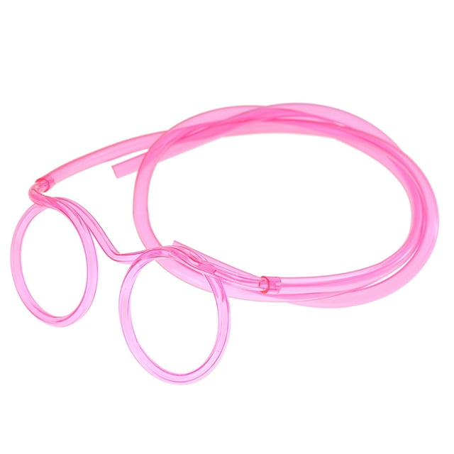 Gafas Pajita Tontas Divertidas para Fiestas Infantiles Color Rojo
