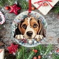 thumbnail image 3 of AatoeaX Beagle Christmas Ornament: Adorable Dog Design, Transparent Acrylic, Hanging Decor for Pet Lovers, Holiday Decor & Gifts, 3 of 7