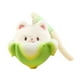 thumbnail image 3 of Llavero de peluche suave con forma de animal de dibujos animados para rellenar bolsas de regalos Blanco, 3 of 9