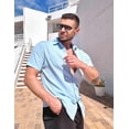 thumbnail image 4 of COOFANDY Short Sleeves Button Down Shirt Casual Shirts for Men Beach Wedding Shirts, 4 of 6
