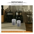 thumbnail image 2 of 3 botellas de condimentos de acero inoxidable con tapas giratorias, recipientes para sal, pimienta y otras especias., 2 of 5