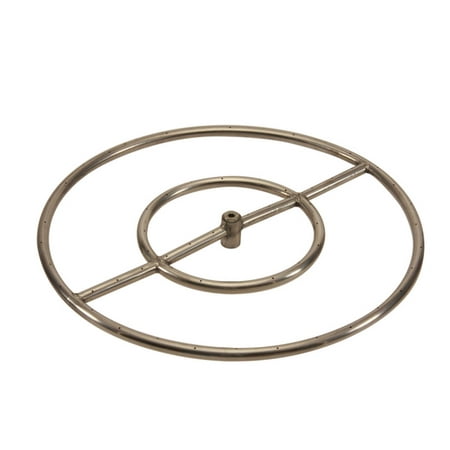 Hpc Round Stainless Steel Fire Pit Burner 24 Inch High Capacity