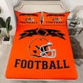 thumbnail image 2 of jejeloiu American Rugby Game Bed Sheets,Football Sport King Sheets For Teens 4-Piece, 2 of 7