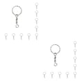 thumbnail image 1 of Sonducket Llaveros Hebilla a granel Guardianes largos y redondos Accesorios para hacer anillo plano Type1 NO1 Sonducket CBP433173, 1 of 6