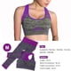 thumbnail image 5 of Trajes de gimnasio para mujer, mallas con sujetador de yoga, ropa deportiva para Fitness (púrpura M), 5 of 6