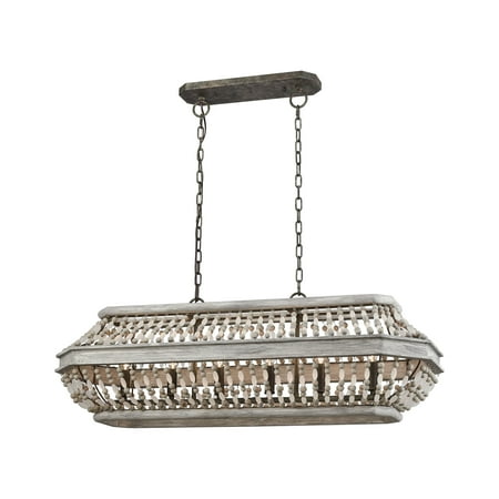 

Elk Home Summerton 39 Wide 6-Light Linear Chandelier - Washed Gray