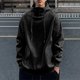 thumbnail image 1 of Ceisia Warm Mens Loose Fit Solid Color Gaiter Hood Pullover Sweatshirt Gifts, 1 of 4