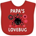 thumbnail image 3 of Inktastic Valentine's Day Papa's Lovebug Boys or Girls Baby Bib, 3 of 4