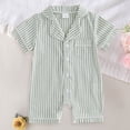 thumbnail image 2 of Gubotare Cute Baby Girl Clothes Summer Baby Girls Romper Summer Sleeveless Rompers Clothes Outfits for Newborn Infant 0 3 6 9 12 18 24 Months (Green,0-3 Months), 2 of 7