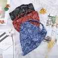 thumbnail image 5 of 3 Pack Elastic Hair Scarf Headband Boho Triangle Kerchief for Girl Women Chiffon Head Scarves Bandana, 5 of 8
