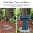 thumbnail image 5 of Sunnydaze Gleeful Garden Metal Bird Bath for Outdoors - UV-Resistant Large Bird Bath for Outside - 23-Inch - Blue Glaze, 5 of 19