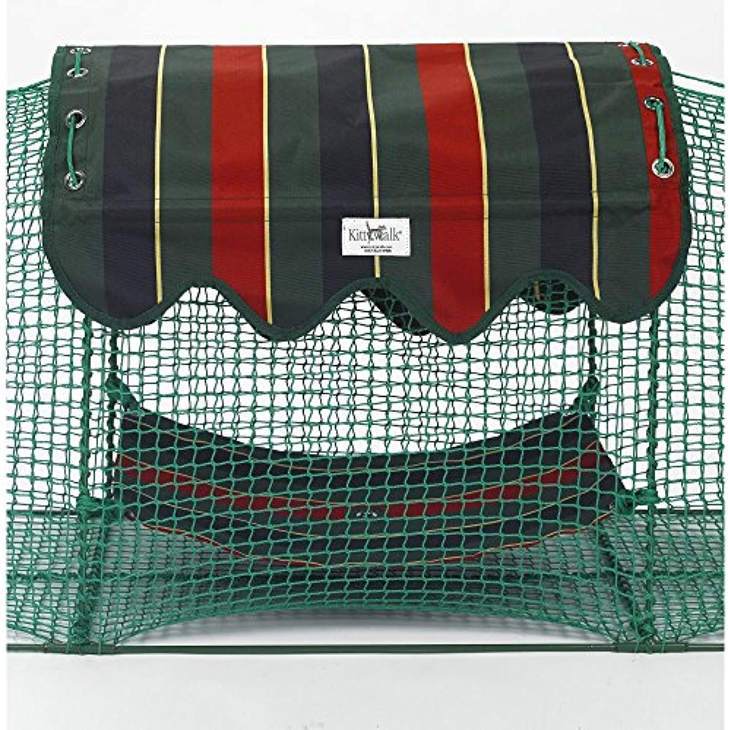 Kittywalk Kabana Cat Cage, Striped, 24" x 18"