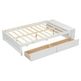 thumbnail image 3 of Full Wood Platform Bed Mattress Foundation with Storage Case, 2 Storage drawers, Bed Frame Storage Bed Lengthwise Support Slat for Boy Girl, No Box Spring Needed, Easy Assembly, 3 of 9