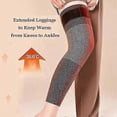 thumbnail image 3 of Calcetines térmicos de imitación de cachemira por encima de la rodilla, antideslizantes, para invierno, talla L, color gris, 3 of 5