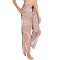 thumbnail image 2 of Kll Womens Rose Gold Glitter Splatter Print Pajama Pants Soft Pajama Bottoms For Women Cozy Lounge Pants, 2 of 9