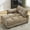 Khaki, variant on Oversized Chaise Lounge Chair Indoor 44''W Sleeper Couch Bed with Cup Holders & Charging Port Deep Seat Corduroy Couch with Movable Armrest Single Lounge Sofa for Living Room Bedroom, Khaki