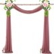 thumbnail image 1 of XmhyTop-A Cortina de 75 x 300 cm con diseño de arco para bodas, ideal para decoración de ceremonias, fiestas y recepciones, C26, 1 of 5