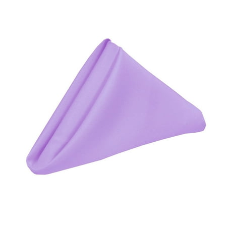 

Your Chair Covers - 10 Pack 20 Inch Polyester Cloth Napkins Lavender