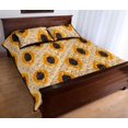 thumbnail image 3 of Juego de cama acolchado con estampado de papaya, 3 of 5
