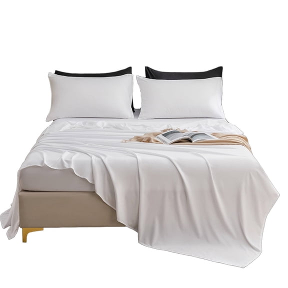 AUQ 2026 New 3Pcs Bed Sheets Perfect for Luxury Flannel Sheets Smooth and Cozy Queen Flannel Sheets Style2 for Home Bedroom Comfortable Sleep Relaxation.