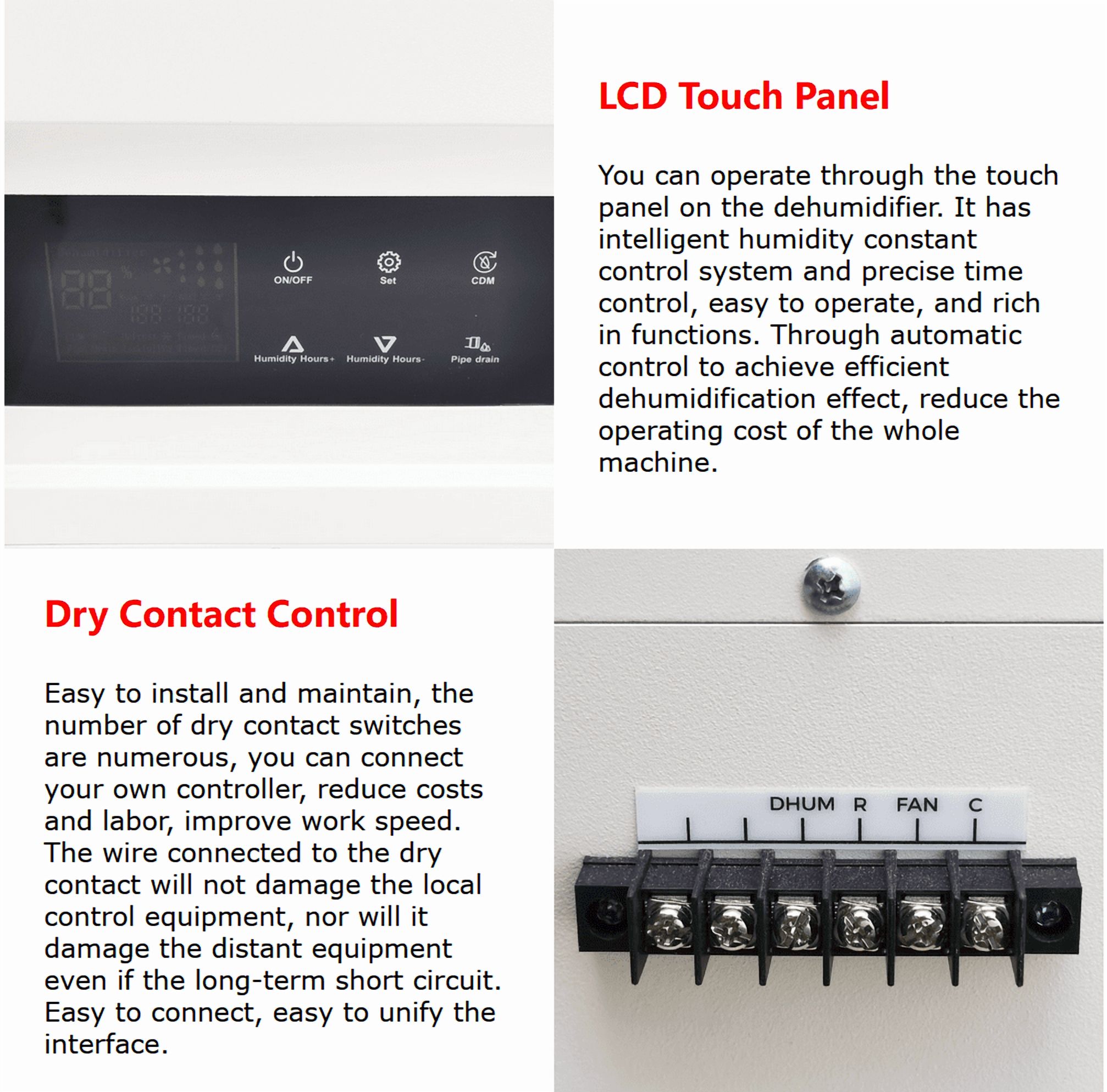 Ceiling Dehumidifier Ceiling Type Dehumidifier 208-230V 240L/D-480L/D for Factory Warehouse Workshop Planting Greenhouse
