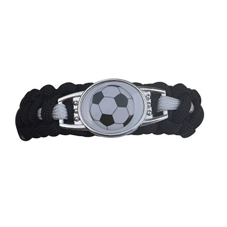 Soccer Bracelet, Soccer Jewelry, Adjustable Soccer Paracord Bracelets for Kids- Soccer Gifts for Girls & Boys