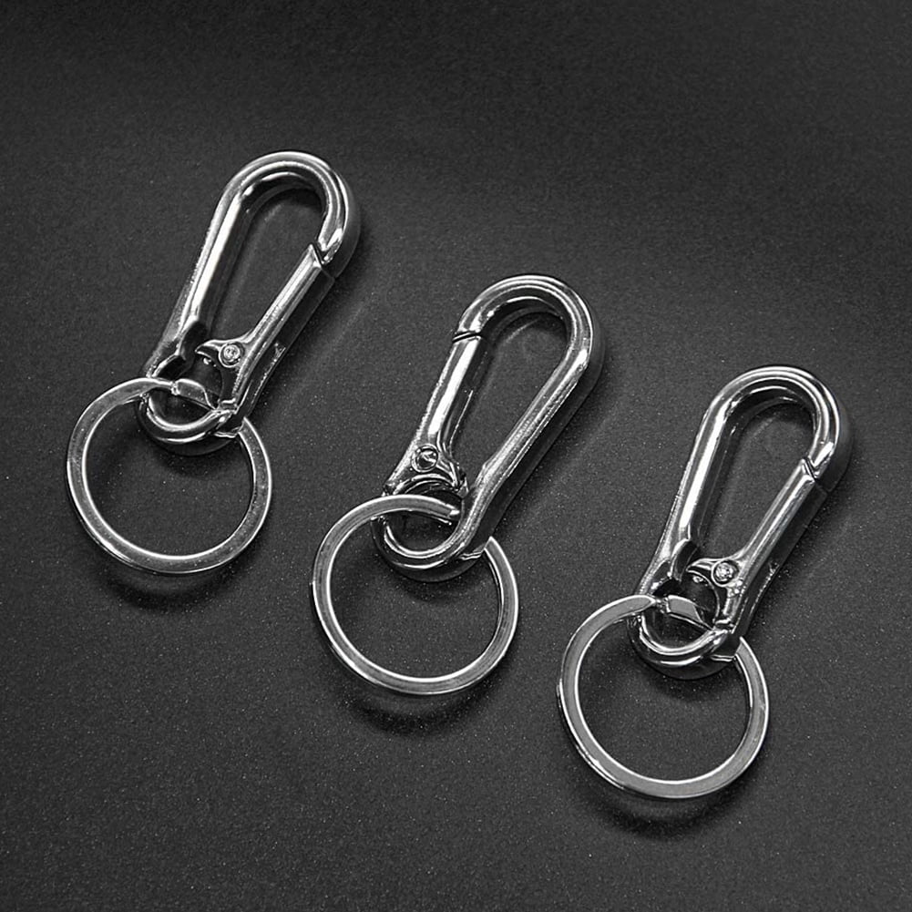 3pcs Metal Carabiner Clip Key Chains Zinc Alloy Keychain Key Rings for Men 