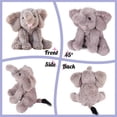 thumbnail image 3 of Adorable Plush Calf Elephant Toy Floppy Elephish Ultra Soft Stuffed Animal for Boys Girls Kids Toddlers, Gray, 9', 3 of 5