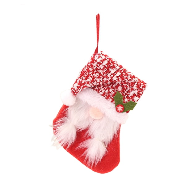 Sombrero De Punto, Calcetines De Muñeco De Gnomo Sin Rostro, Bolsa De Regalo De Dulces De Navidad, Colgante De Árbol De Navidad, Decoración Del Hogar De Año Nuevo Monstrate HA042036-04