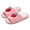 01_Light Pink, variant on Fuzzy Slippers for Women with Fruit Embroidery Open Toe Comfort Slides for Indoor Wood Floor Cozy Slippers for Women Light Gray,6