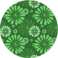 thumbnail image 1 of Ahgly Company Machine Washable Indoor Square Transitional Green Area Rugs, 3' Square, 1 of 7