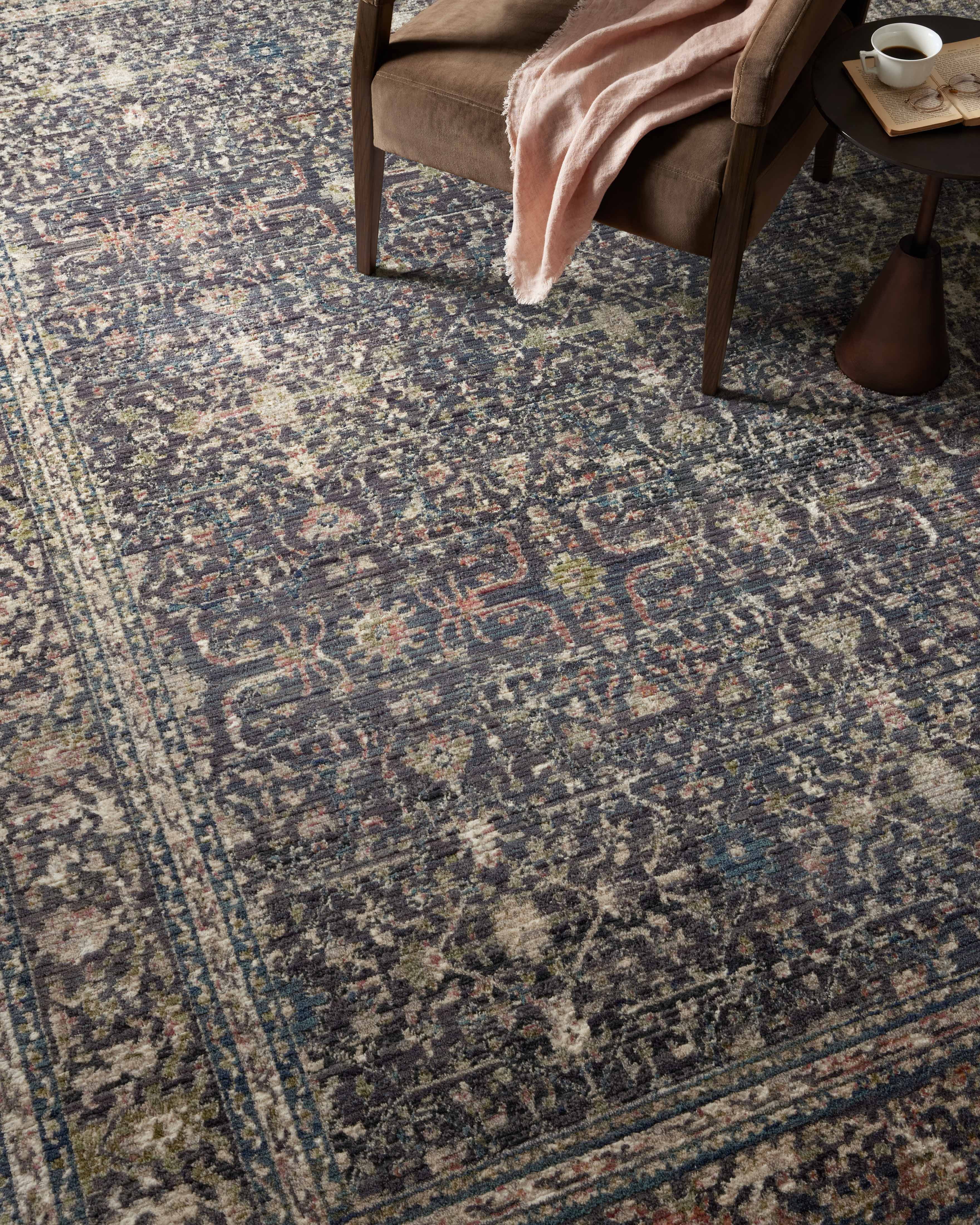 Jean Stoffer x Loloi Bradbury Midnight/ Multi 18" x 18" Sample Rug
